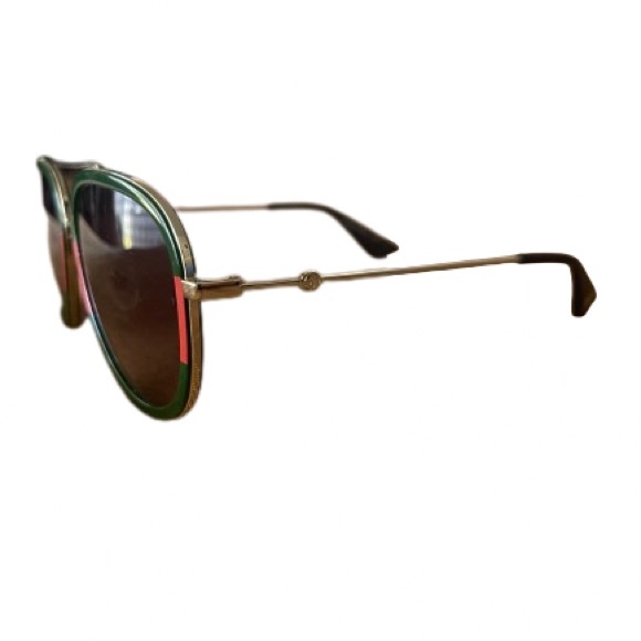 Gucci Aviator Metal Sunglasses - Picture 7 of 8